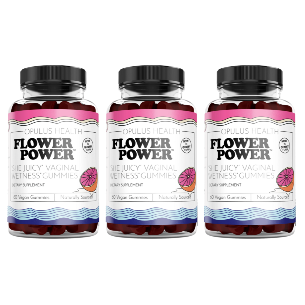 Flower Power® 'She Juicy' Vaginal Moisture Gummies (60ct/each)