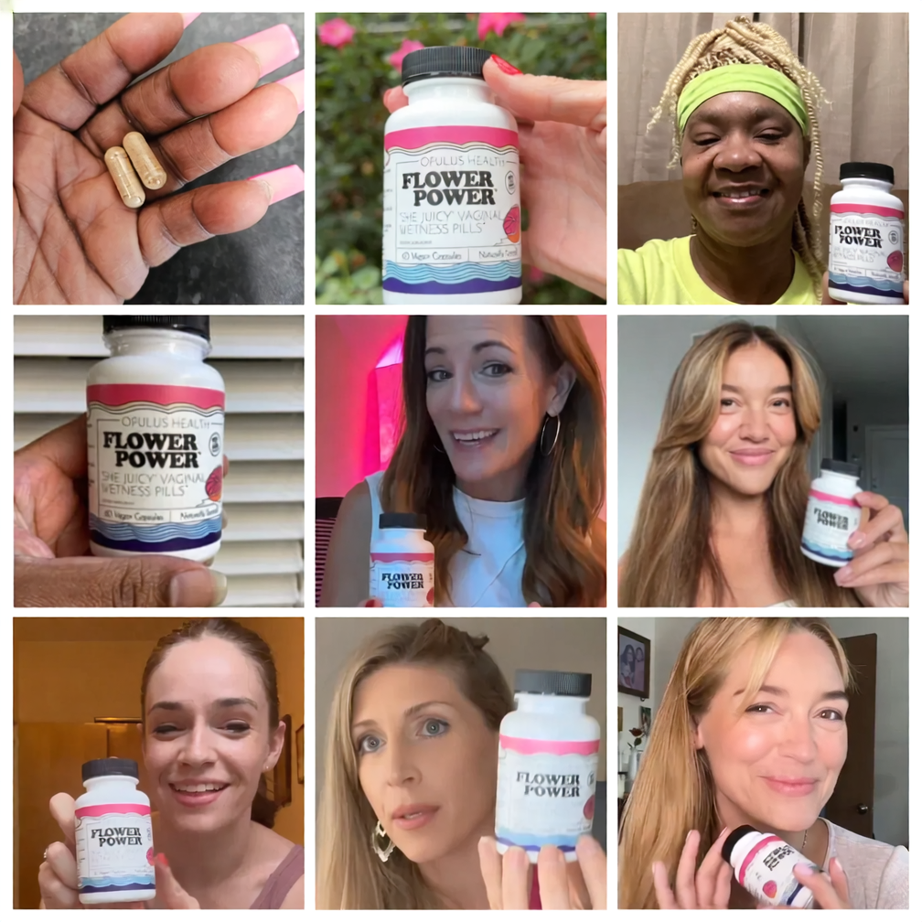Flower Power® 'She Juicy' Vaginal Moisture Supplement (60ct/ea)