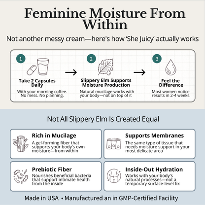 Flower Power® 'She Juicy' Vaginal Moisture Supplement (60ct/ea)