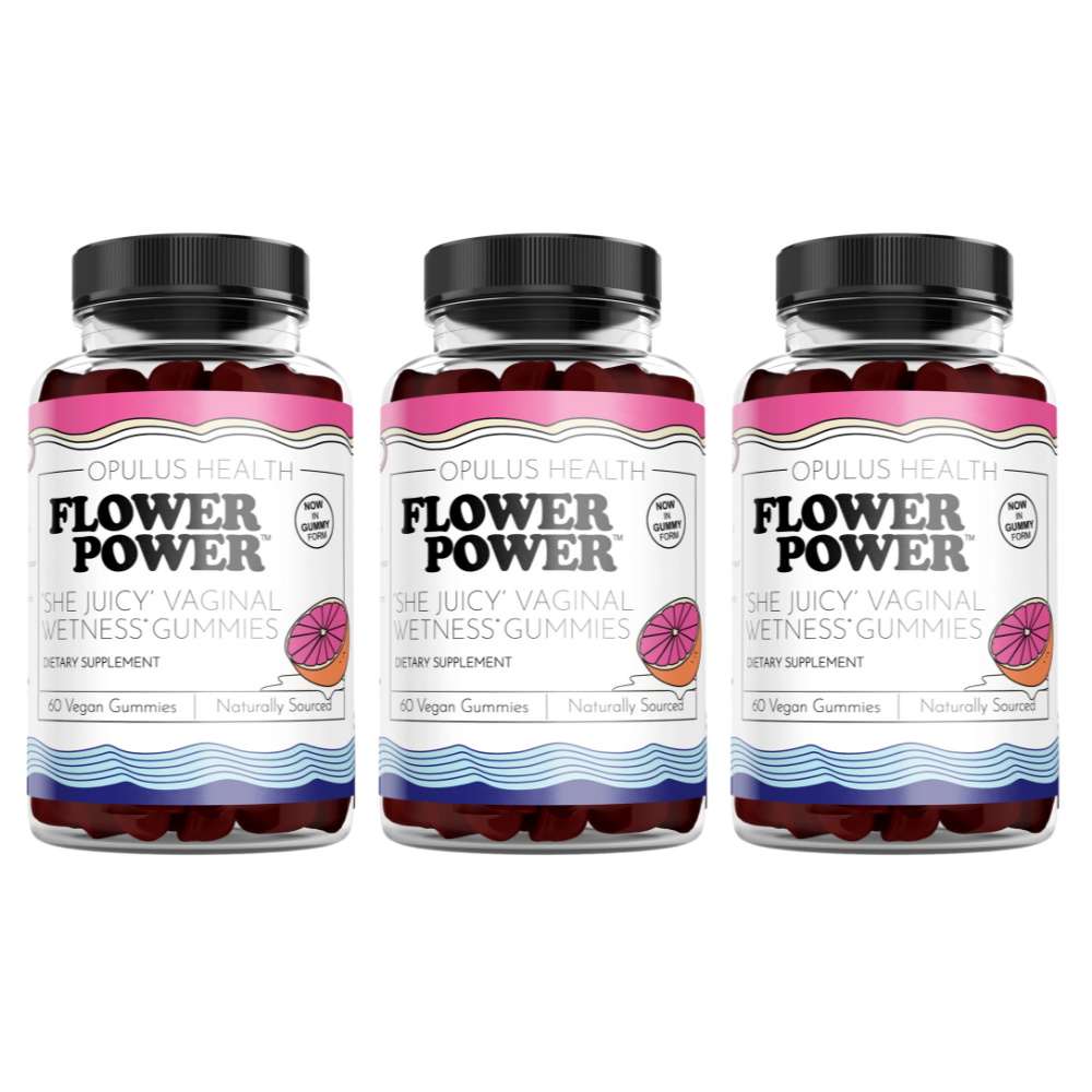 Flower Power® 'She Juicy' Vaginal Moisture Gummies  (60ct/each)