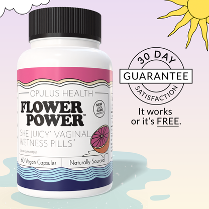 Flower Power® 'She Juicy' Vaginal Moisture Supplement (60ct/ea)