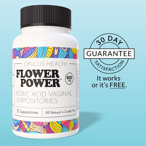 Flower Power® Boric Acid Suppositories for Odor and Balance (30ct/ea)