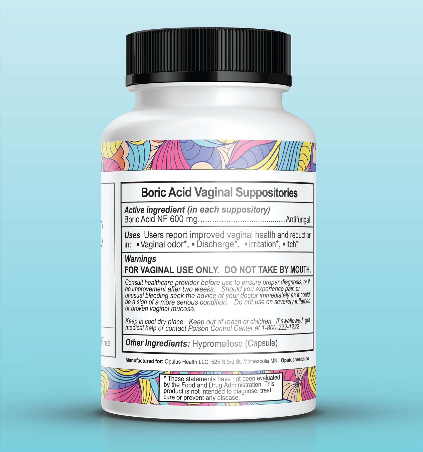 FlowerPower™ Boric Acid Suppositories - 6 Pack (30ct/ea)